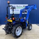 Rear view of Solis 26M Compact Tractor with Loader & Bucket