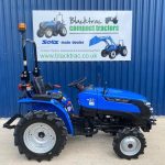 Side view of ex-demo Solis 20 Compact Tractor on Ag Tyres