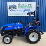 Side view of ex-demo Solis 20 Compact Tractor on Ag Tyres