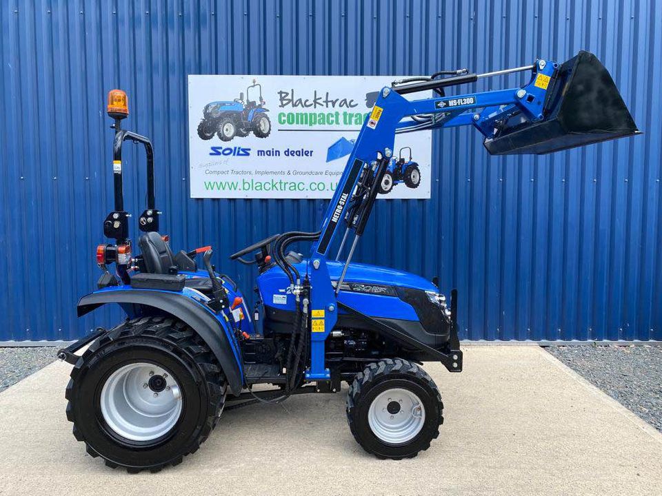 Used Solis 20 Compact Tractor with Front Loader & Bucket - Blacktrac ...